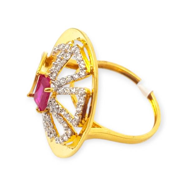 Amazing Design Cocktail Ring with Beautiful Zerkons and Design for Ladies